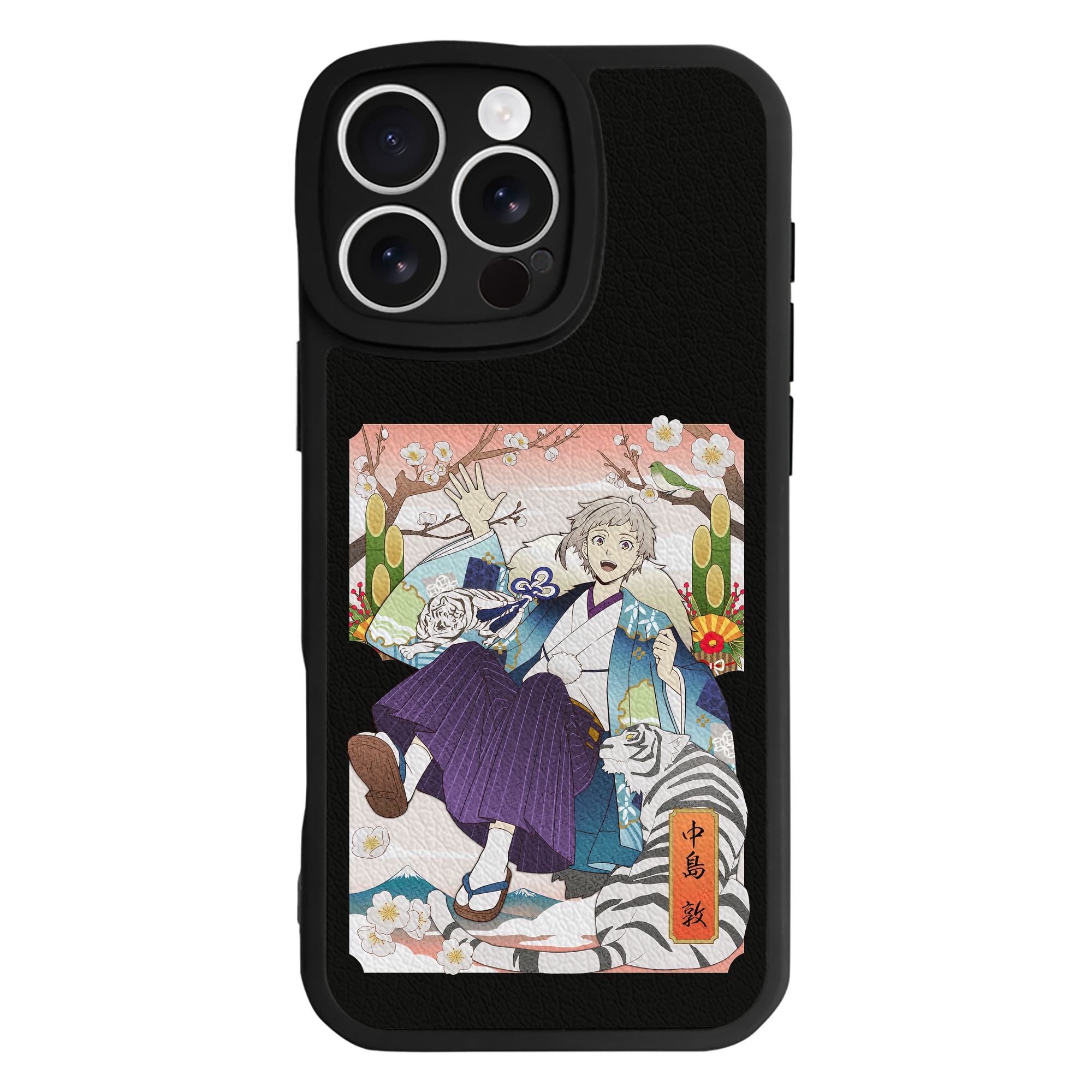 （画像用） 文豪ストレイドッグス Bungo Stray Dogs 【iPhone 16シリーズ対応】シリコンスマホケース（レザー調） 材質：シリコン